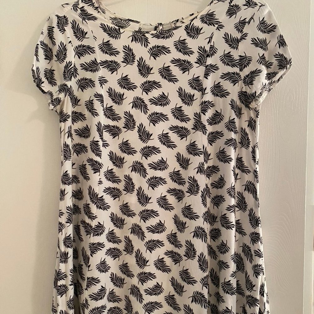 Black and White feather dress